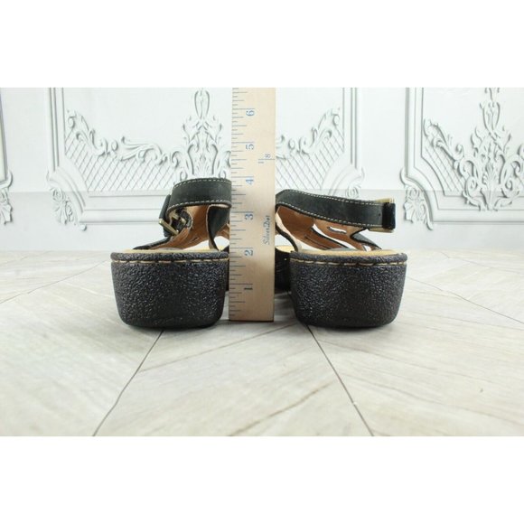 Clarks Lexi Marigold Black Leather Open Toe Ankle Strappy Sandals Size 9 M - Picture 7 of 9